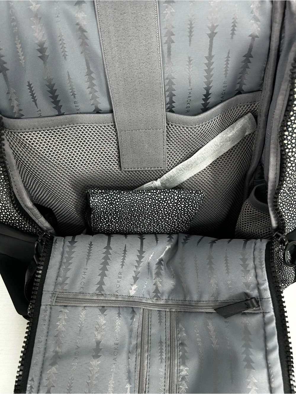 THACKER New York Black Unique Neoprene Book Backpack - New With Tags